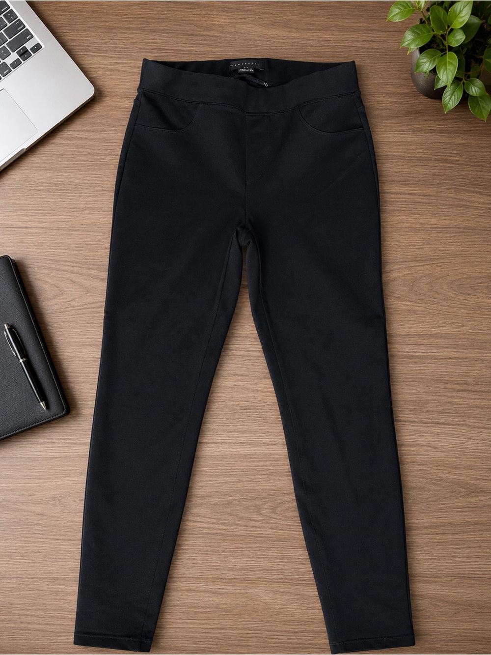 Sanctuary Black Pull-On Skinny Pants XS Petite Stretch Ankle